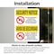 Signmission Drugs Or Alcohol Dismiss Bilingual OSHA Security Notice Sign, Vinyl Decal, 7in W x 10in L, 2PK OS-2PACK-SN-D-710-L-11530 - alternate 4